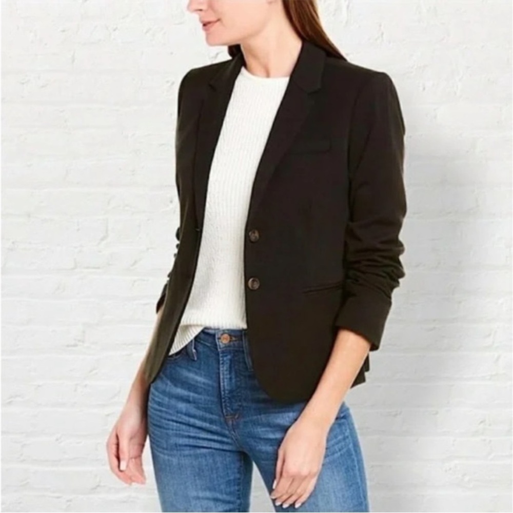 NWT J. Crew Original Schoolboy Blazer in Black Sz S